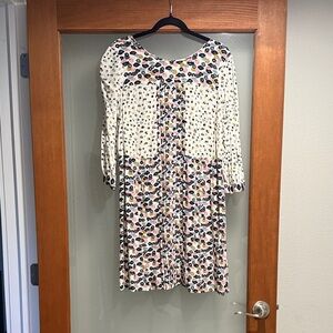 Boden Navy and Pink Floral Dress